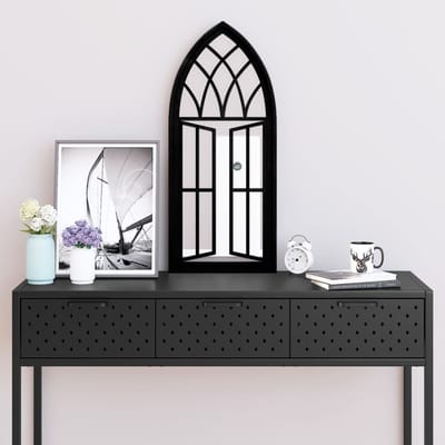 vidaXL - Spiegel - 70x30 - cm - ijzer - zwart