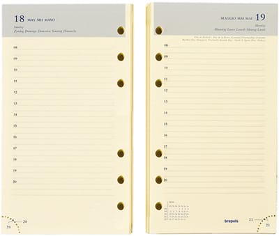 Brepols agenda vulling 2027 - BREFAX 11 [0.610] - 1 dag op 1 pagina - Dagoverzicht - 9.5 x 17 cm