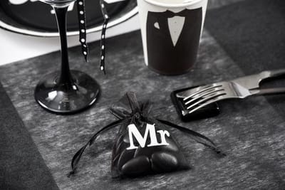 Santex Organza zakjes Mr. - 10 stuks - OP = OP