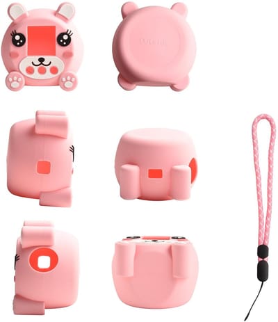 Dailygoods- Siliconen Hoes Robuuste Bescherming - Interactieve Speelgoed Hoes - Anti-drop - Anti-kras - Perfecte Pasvorm - Roze/Blaue Combinatie - Speelgoedhoes