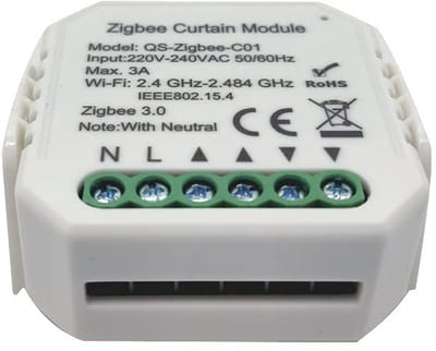 Slimme Schakelaar Module - Wifi Gordijn Controller - Huis Automatisering - Aanraakgevoelig Glas - 1 Stuk - Wit