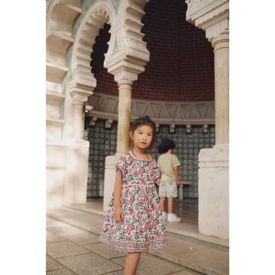 Louise Misha Dress Tapalpa Cream Indian Flowers Size: 9M | Dresses Outlet | Unisex | Wit