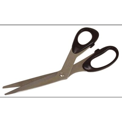 C.K Universele schaar voor trim of snij werk, gebogen lateraal voor het werken op vlak terrein, met dubbel handvat gat, 210 mm lengte C8431