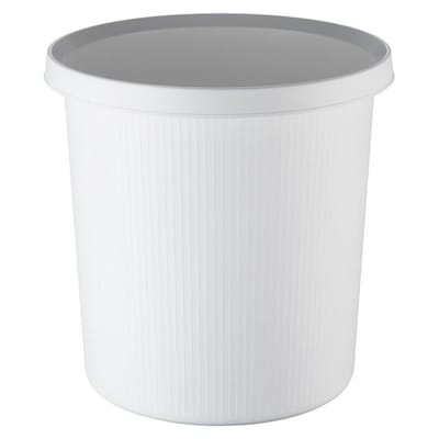 HELIT Ronde afvalbak - 18 liter - Kunststof - Zwart - dxh 315x320 mm