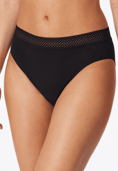 Schiesser 2PACK Rio Menstruatie onderbroekje - Schiesser Care Dames Onderbroek - zwart
