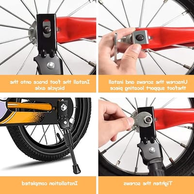 Kinderfiets Standvoet 14 Inch Aluminiumlegering Zijstandaard - Fietsaccessoires voor Kinderen - Geschikt voor Race- en Vouwfietsen