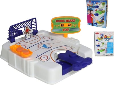 3 TAFELSPELLEN IN 1 -BASKET-VOETBAL-HOCKEY-22x29 cm