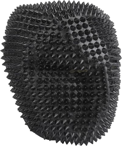 Spikes gezichtsmasker voor cosplay en Halloween, studded masker met open ogen voor feestaccessoires en verkleedpartijen (Zwart)