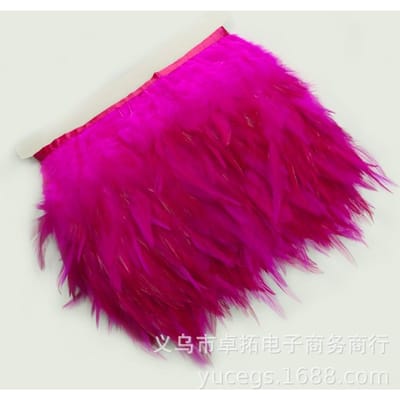 10 Meter 10-15CM 4-6inch Kip Haan Staartveren Afwerkingen Strip voor Bruiloft Feest Kleding Haan Veer Afwerking 5m