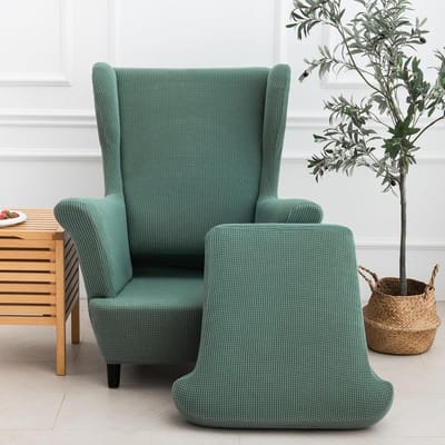 Elastische Jacquard Stoelhoes voor Oorstoel, Verstelbare Bescherming in Lichtgroen, Perfecte Pasvorm en Duurzaam Materiaal