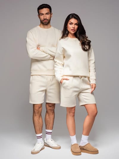 OMBRE Set - Katoen - Effen Crème U2 (M-L)