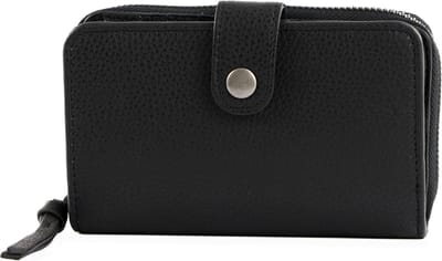 FREDsBRUDER Leren Portemonnee Fosa Wallet Black Zwart