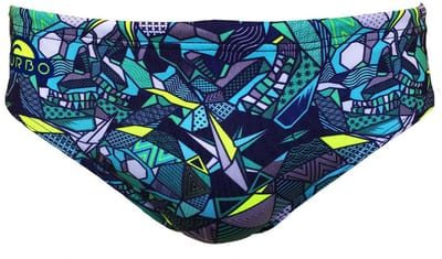 Turbo Skull Geo Zwemslip Blauw 4XL Man