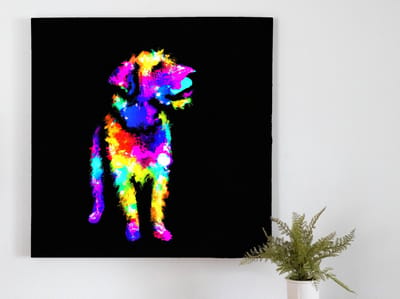 Bork bork i am a doge | Bork Bork I am a doge | Kunst - 100x100 centimeter op Dibond | Foto op Dibond