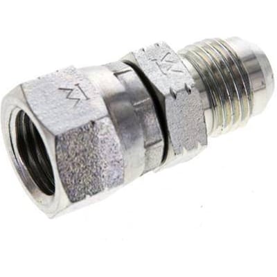 JIC  Nippel UNF 9/16''-18 Buitendraad X Binnendraad Staal 275bar