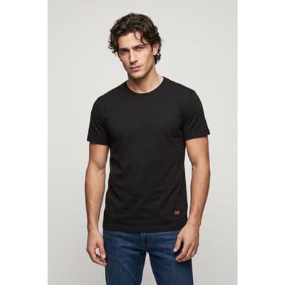 G-Star Originals Label R T S/s Dk Black Taglia: M | Magliette basic Outlet | Uomo | Nero