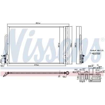 Condensator, airconditioning NISSENS 941088