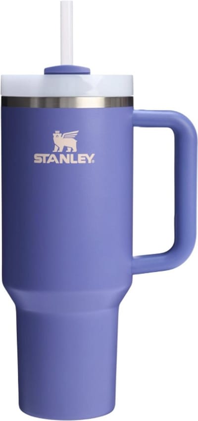 Stanley Quencher H2.0 Flowstate Tumbler 1.2L (Exclusive Lupine) - RVS - Lekvrije Thermosbeker met Rietje & Handvat – Geïsoleerd RVS – BPA-vrij - Drinkfles Waterfles