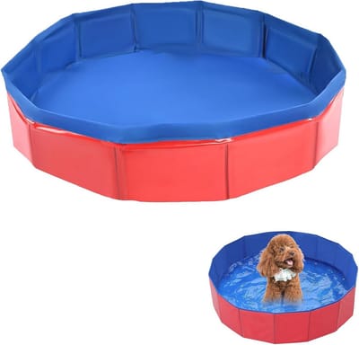 Opvouwbaar Hondenzwembad voor Kleine Honden - Pierenbadje, Kinderbadje voor Huisdieren, 50 x 8 cm