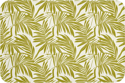 Badmat 90x60 cm - Antislip - Palmblad - Patroon - Groen - Badmatten voor badkamer - Badkamermat - Douchemat - Badkamer mat
