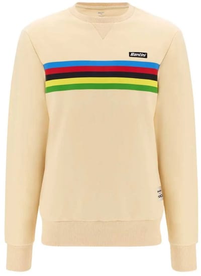 Santini Uci World Champion Sweatshirt Beige XL Man
