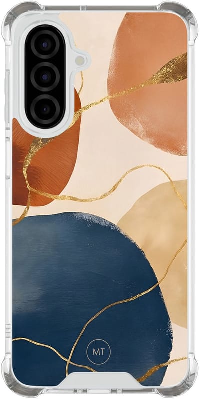 Hoesje (shockproof) geschikt voor Samsung Galaxy A26 - Abstract harmony - Extra sterke case - TPU/polycarbonaat - Print - Multi, Transparant