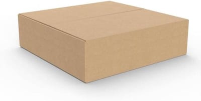 Verzenddozen Karton - Verpakkingdozen Vouwkarton - Spullen Versturen - Enkele Golf Constructie - 350x350x100 mm - Bruin
