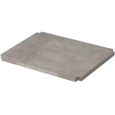 Aquazuro Wastafelblad Napoli - Houtcomposiet - Melamine - Betongrijs - 39,8x28,1cm