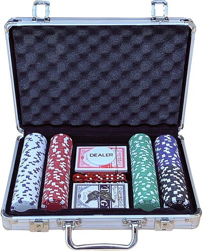 Pokerset koffer aluminium 200 chips