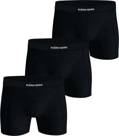 Björn Borg Cotton Stretch boxers - heren boxers normale lengte (3-pack) - multicolor