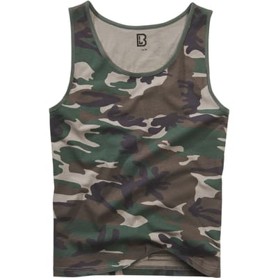 Brandit Tanktop - Tank Top - S tot 3XL - voor Mannen - woodland