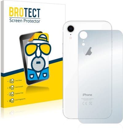 BROTECT - Screenprotector voor Apple iPhone XR (Achterkant) - Folie Beschermfolie matte 2 Stuks
