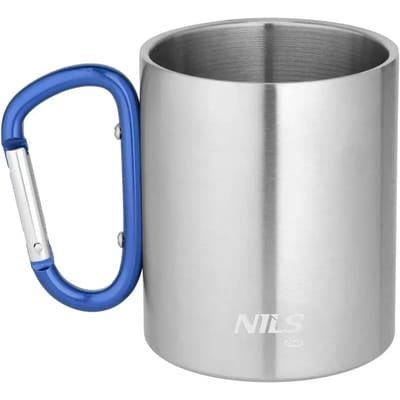 Nils Camp RVS Kampeerbeker met Karabijn 330ml - Dubbelwandig