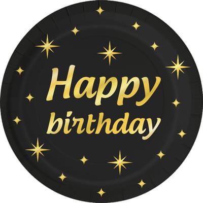 Classy party plates - Happy birthday