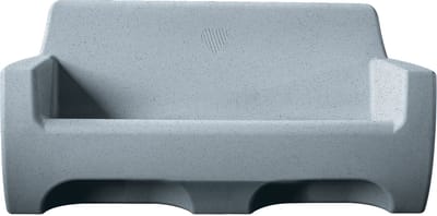 HappySofa Regenbank – 510 liter regenwateropslag + inclusief geïntegreerde pomp + aansluitset – 168 x 83 x 84 cm - kleur: Lichtgrijs Graniet – regenton – watervanger – designbank - tuinbank