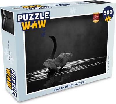 Puzzel Zwaan in het water - Legpuzzel - Puzzel 500 stukjes