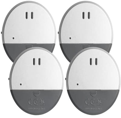 Ultradun vensteralarm met luid alarm - Glasbreuk- en deuralarm, schoksensor voor optimale beveiliging - 4 stuks