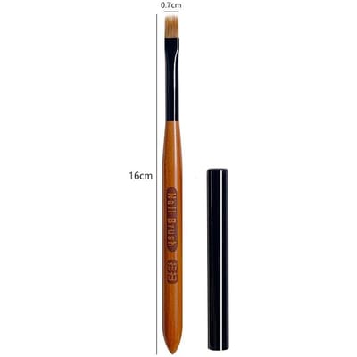 Pinceau Nail Art Dégradé Pinceau Acrylique Ombré DIY Pinceaux Gel UV Peinture Dessin Fleurs Ongles Pinceau Outils Manucure 1pc black