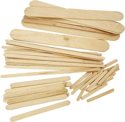 IJslollystokjes, L: 5,5+11,5+19+20 cm, B: 6+10+25 mm, naturel, 4250 stuk