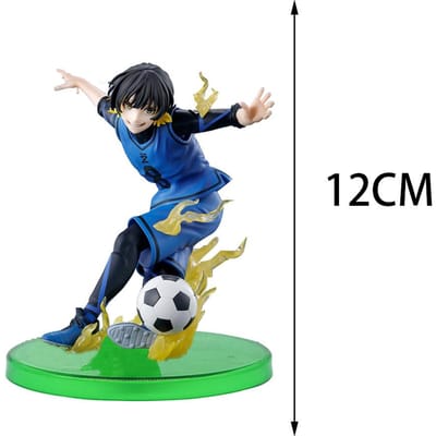 BLUE Lock Voetbalfiguur Isagi Yoichi Reo Mikage Seishiro Nagi Actiemodel Verzamelfiguur Speelgoed Cadeau voor Fans 12-15cm blue
