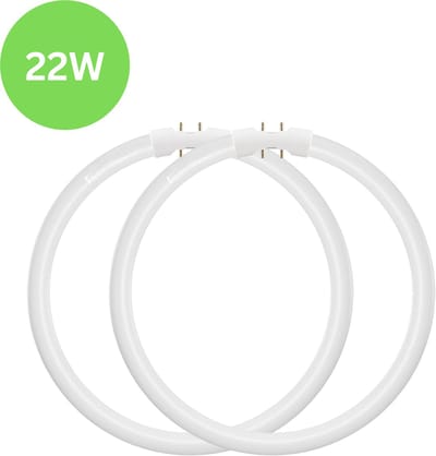 2x TL5 Ronde TL-buis 22W – 2GX13 (4-pins) Ø 23cm – 840 Koel Wit – Vervangt Philips/Osram