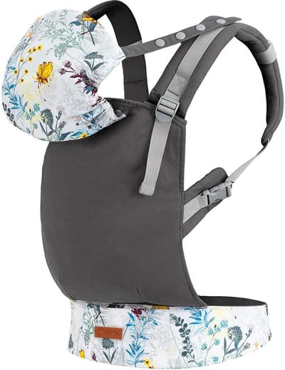 Ergonomische Babydrager - Baby Draagzak - Veilig Dragen - 6 Instelpunten - 4-20 kg - Fleurs