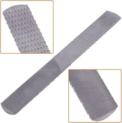 Half Ronde Houten Rasp 4 in 1 - Stalen Vijl van 20 cm voor Houtbewerking en Snijden van Groenten, Ideaal voor Carven en Raspwerk