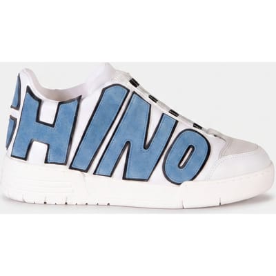 Moschino Calfskin Sneakers White Maat: 43 | Sneakers Outlet | Heren | Blauw