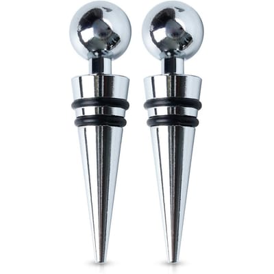 Bouchon de vin en acier 9 cm 2 pièces.
