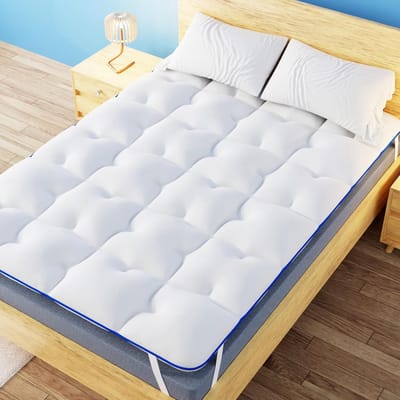 CASABEL Diamond Matras Topper 140 x 190 cm van microvezel - Optimaal Comfort