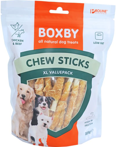 Proline Hondensnack Boxby Kauwsticks XL Voordeelpak - 325 gr