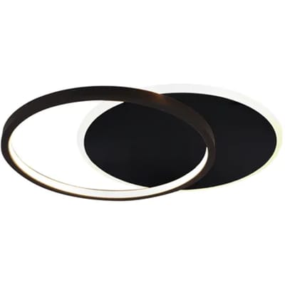 Lucide AXELLE - Plafonnière (Plafondlamp) - Ø 29,5 cm - LED 3 StepDim - 1x24W 2700K - Zwart