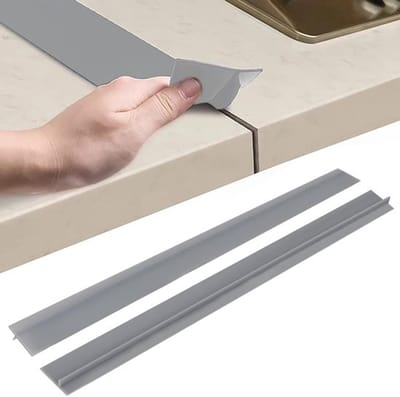Werkblad Verbindingsrail - Afdichtstrip Keuken - Gatenvuller - Voegenlijst - Onderhoud - Flexibel Silicone 63 cm
