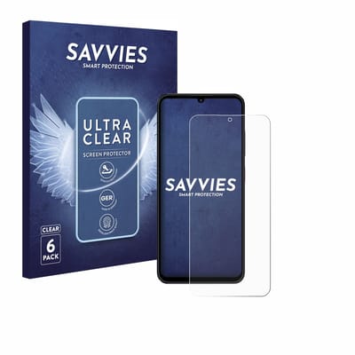 Savvies - Screenprotector voor ZTE Blade A55 - Folie Beschermfolie transparant 6 Stuks